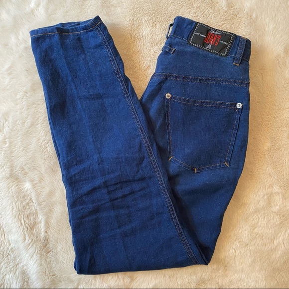 Vintage Jean Paul Gaultier High-Rise 100% Linen Denim - Picture 6 of 12